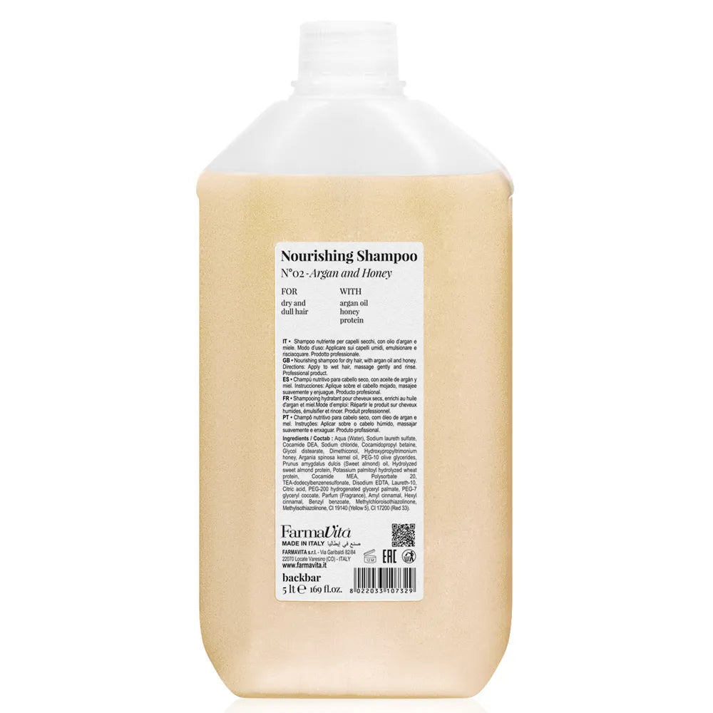 Back Bar Nourising Shampoo Argan And Honey