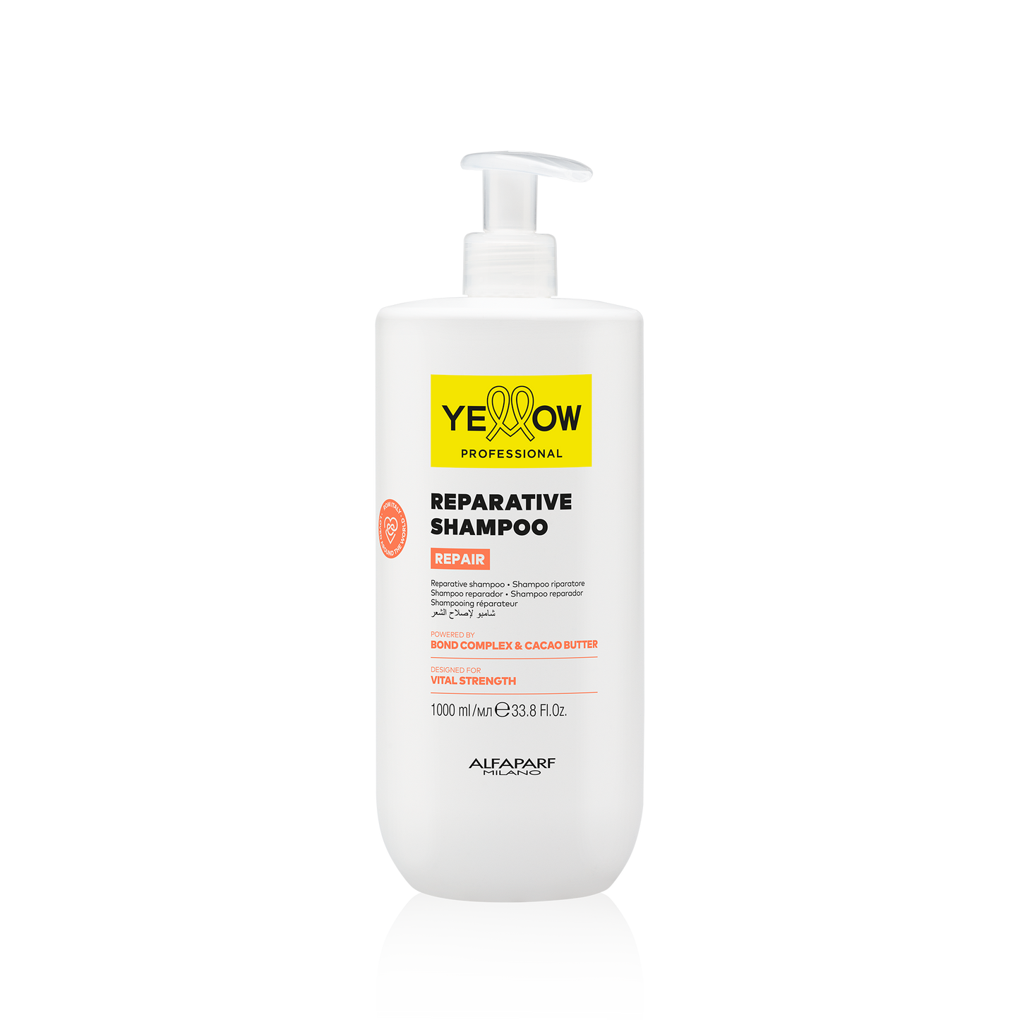 Shampoo Reestructurante (Reparación Cabello Dañado) + Proteína de Almendras & Cacao - Yellow