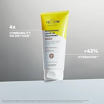 Crema Leave-In Nutritiva Para Cabellos Secos + Argan y Coco 200ml - Yellow