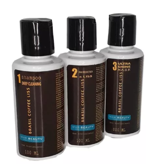 Kit Alisado Brasil Coffee Liss 100ml - Mar Beauty
