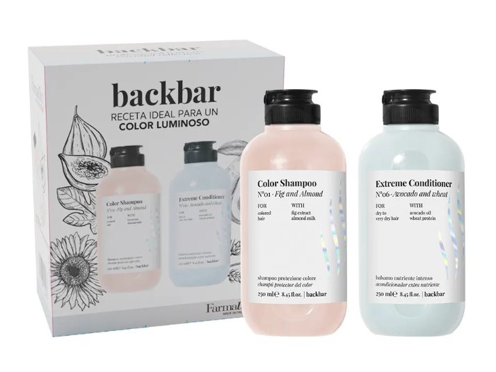 Combo Back Cabellos con Color Shampoo + Mascarilla 250ml- Farmavita