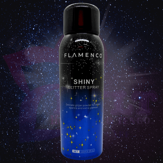 Spray Glitter (Con brillantina para Cabello, Ropa & Piel) 120ml - Flamenco