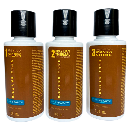 Kit Alisado Brazilian Cacau 100ml - Mar Beauty