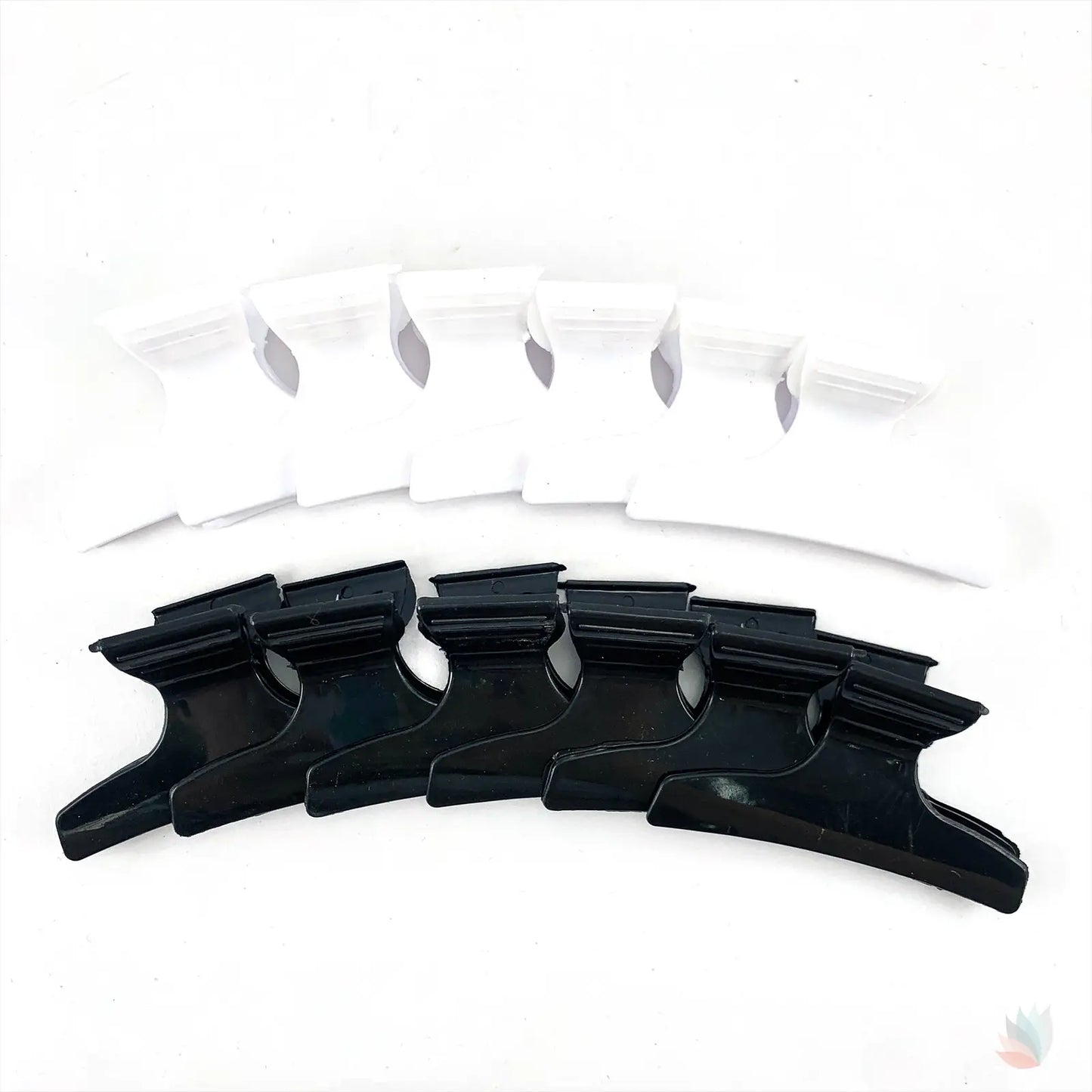 Ganchos Para Cabello Negro - Blancos x12