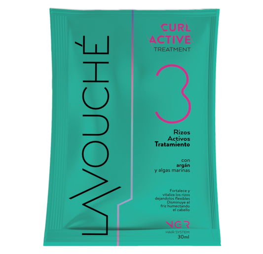 Sachet Tratamiento 3 Activador de Rizos | Curls Active - Lavouché 30ml