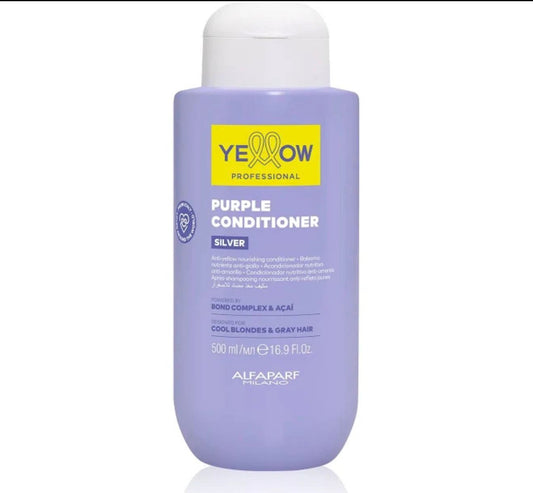 Acondicionador Matizante (Anti-Amarillo Para Rubios Frios y Grises) + Açaí & Rosa de Jericó - Yellow