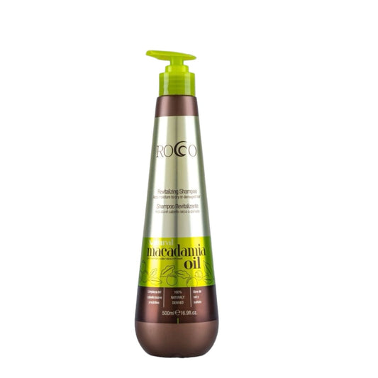 Shampoo Revitalizante Para Cabello Seco y Dañado [Macadamia Oil] 500ml - Rocco