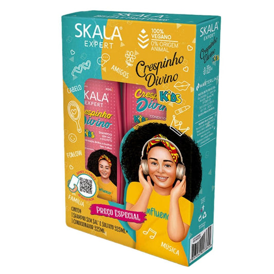 Kit Shampoo y Acondicionador Kids Crespinho Divino Skala