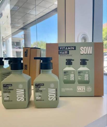 Kit Shampoo 250 Ml / Acondicionador 250 Ml Vitamin Hair Sow