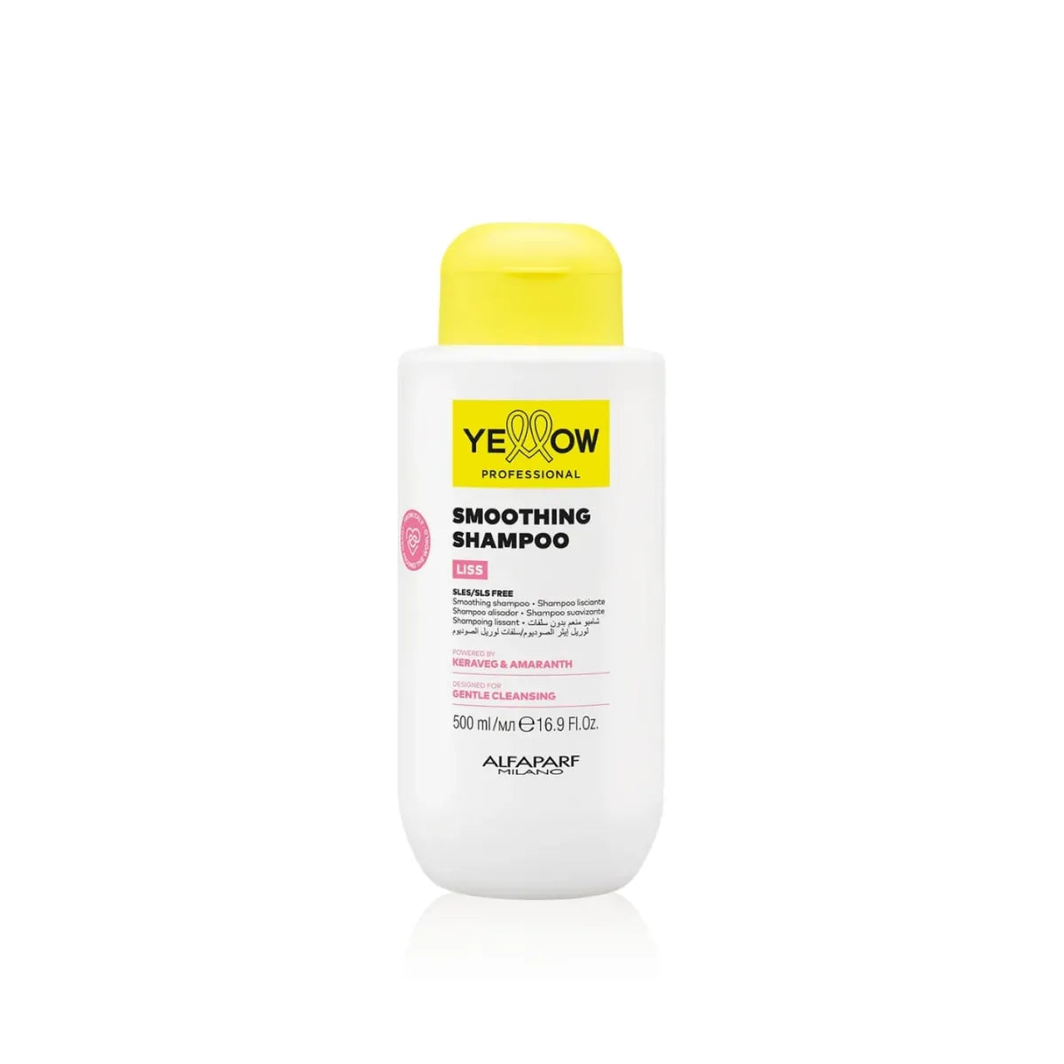 Shampoo Anti-Frizz (Liso Perfecto) + Keratina HT & Aceite de Amaranto - Yellow